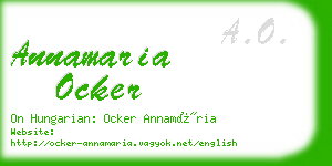 annamaria ocker business card